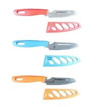 Jogo De Facas Gourmet Multiuso 4 Em 1 Aço Inox Pp Com Bainha - Idea