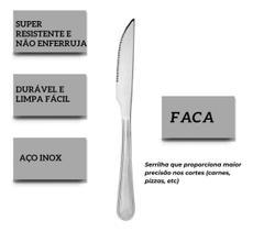Jogo De Facas Inox 24 Pçs Restaurante Buffet Star Prateado Jogo De Facas Inox 24 Pçs Restaurante Buffet Star Prateado