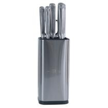 Jogo de Facas Inox Elaborate com Suporte 6 Peças