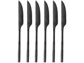 Jogo de Facas Lyor Inox Bambu Elegant 6 Peças Jogo de Facas Lyor Inox Bambu Elegant 6 Peças