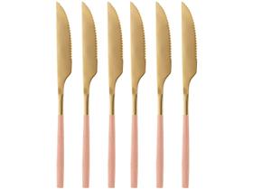 Jogo de Facas Lyor Inox Bambu Elegant 6 Peças Jogo de Facas Lyor Inox Bambu Elegant 6 Peças