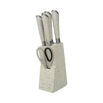 Jogo de Facas Mimo AJ23131 Inox Branco