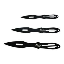 Jogo de Facas para Arremesso com Bainha 3 Peças