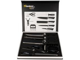 Jogo de Facas para Churrasco Titanium Inox Premium 8 Peças
