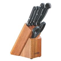 Jogo de Facas Para Cozinha com Cepo de Madeira Jogo de Facas Para Cozinha com Cepo de Madeira