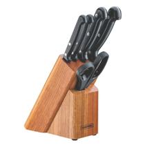 Jogo De Facas Para Cozinha Com Cepo De Madeira