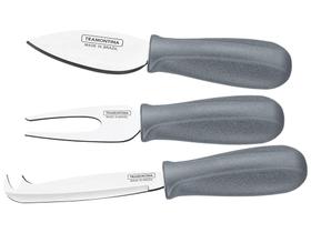 Jogo de Facas para Queijo 3 Peças Tramontina - Plenus 23498/618 Jogo de Facas para Queijo 3 Peças Tramontina - Plenus 23498/618