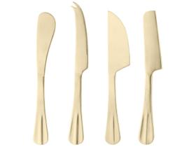 Jogo de Facas para Queijo Inox Positano 4 Peças Jogo de Facas para Queijo Inox Positano 4 Peças