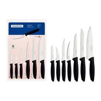 Jogo de Facas Plenus em Inox e Cabo de Polipropileno Preto 7 Peças - Tramontina Jogo de Facas Plenus em Inox e Cabo de Polipropileno Preto 7 Peças - Tramontina