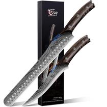 Jogo de Facas SYOKAMI 30 cm para Fatiar e 17 cm para Desossar em Aço de Alto Carbono Jogo de Facas SYOKAMI 30 cm para Fatiar e 17 cm para Desossar em Aço de Alto Carbono