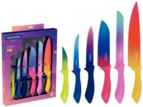 Jogo de Facas Tramontina Inox Colorcut 6 Peças