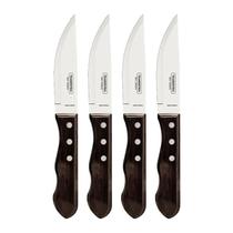 Jogo de Facas Tramontina Jumbo Polywood Castanho 4 Peças Jogo de Facas Tramontina Jumbo Polywood Castanho 4 Peças