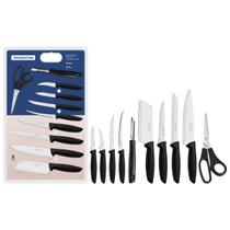 Jogo de Facas Tramontina Plenus 10 Peças Aço Inox Preto