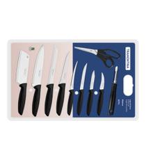 Jogo de Facas Tramontina Plenus 10 Peças Inox Cozinha
