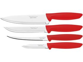Jogo de Facas Tramontina Plenus - 23498729 4 Peças Jogo de Facas Tramontina Plenus - 23498729 4 Peças