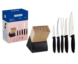 Jogo de Facas Tramontina Plenus 5un Com Suporte