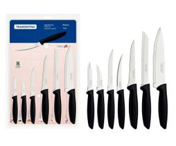 Jogo de Facas Tramontina Plenus 7 Peças Aço Inox Preto