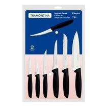 Jogo de facas Tramontina Plenus 7 peças ou 4 peças Faca para churrasco Faqueiro tramontina
