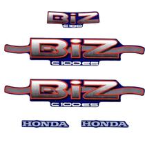 Jogo De Faixa Adesivo Completo Biz 100 Es 2002 Azul