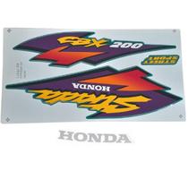 Jogo De Faixa Adesivo Completo Cbx 200 Strada Verde 1998