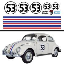 Jogo De Faixas Adesivos Fusca Herbie 53 E New Beetle
