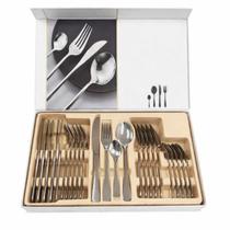 Jogo de Faqueiro 24 Peças Aço Inox Top Chef Completo para 6 Pessoas Jogo de Faqueiro 24 Peças Aço Inox Top Chef Completo para 6 Pessoas
