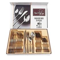 Jogo de Faqueiro 24 Peças - Inox Jogo de Faqueiro 24 Peças - Inox