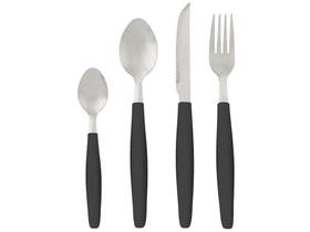 Jogo de Faqueiro Hauskraft Inox 25 Peças Quartzo Preto