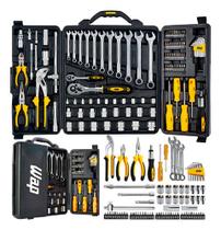 Jogo De Ferramentas 110 Peças Aço Cromo Vanádio Wf M110 Wap Preto