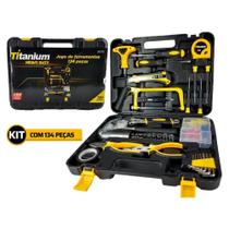 Jogo de Ferramentas 134 Peças com Maleta Titanium Jogo de Ferramentas 134 Peças com Maleta Titanium