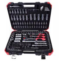 Jogo de Ferramentas 172 Peças Soquete, Allen, Torx, Fenda Phillips Ref R45603172 Gedore Red