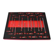 Jogo de Ferramentas 18 Pçs Chave Torx Hexagonal Tipo T Aço Cr-v C/ Berço Eva Jogo de Ferramentas 18 Pçs Chave Torx Hexagonal Tipo T Aço Cr-v C/ Berço Eva