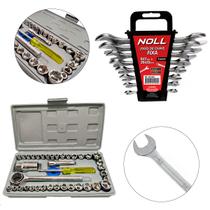 Jogo de Ferramentas 48 Pçs Chaves Combinadas Kit de Soquetes