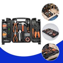 Jogo de Ferramentas 50 Peças Maleta Organizadora para Reparos Domésticos e Profissionais Para Casa, Oficina e Emergências