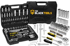 Jogo de Ferramentas 94 Peças Soquetes, Chaves e Bits Aço Cromo Vanádio The Black Tools