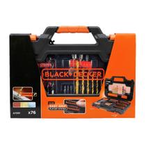 Jogo de ferramentas black decker c/76 pcs a7231-xj