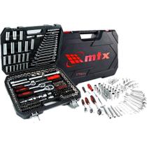 Jogo de Ferramentas Catraca Soquetes 1/2, 3/8, 1/4 Chave Combinadas, Bits c/ 216 Peças MTX 1353055 Jogo de Ferramentas Catraca Soquetes 1/2, 3/8, 1/4 Chave Combinadas, Bits c/ 216 Peças MTX 1353055