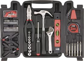 Jogo de ferramentas com 131 peças aço carbono jf131 - Nove54