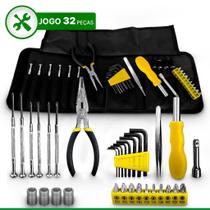 Jogo De Ferramentas Com Bolsa Dobrável Com 32 Titanium