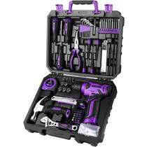 Jogo de Ferramentas DEKOPRO Furadeira Sem Fio 8V 126 Peças Roxo Jogo de Ferramentas DEKOPRO Furadeira Sem Fio 8V 126 Peças Roxo