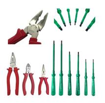 Jogo De Ferramentas Eletricista Chaves Isoladas Ponta Imantada