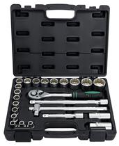 Jogo de ferramentas encaixe 1/2pol., cromo vanadio, maleta plastica, 24pcs // stels Jogo de ferramentas encaixe 1/2pol., cromo vanadio, maleta plastica, 24pcs // stels