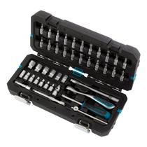 Jogo de ferramentas, encaixe 1/4, catraca 120 dentes, crv, maleta plastica, 42 pcs // gross Jogo de ferramentas, encaixe 1/4, catraca 120 dentes, crv, maleta plastica, 42 pcs // gross