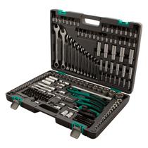 Jogo de ferramentas, encaixe 3/8pol., 1/2pol. e 1/4pol., crv, s2, maleta plastica, 216pcs // stels