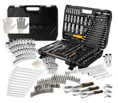Jogo De Ferramentas Kit 216 Peças Catraca Chave Allen Com Maleta Profissional Jogo De Ferramentas Kit 216 Peças Catraca Chave Allen Com Maleta Profissional