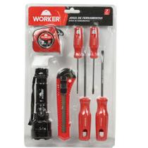 Jogo de Ferramentas Manual 7 Peças Worker Jogo de Ferramentas Manual 7 Peças Worker
