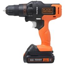 Jogo de ferramentas matrix 20v max liion c/ 3 cabeçotes, 1 bat 1.5ah, carregamento bivolt blackdecker