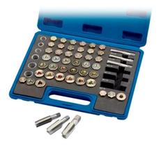 Jogo de Ferramentas para Reparo de Roscas em Bandeja de Óleo com 120 Peças - Delta