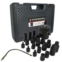 Jogo de ferramentas pneumáticas para extração de bico injetor diesel com 21 peças - SGT-9812