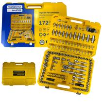 Jogo de Ferramentas Soquete Completo + Chaves 172 Peças Jogo de Ferramentas Soquete Completo + Chaves 172 Peças